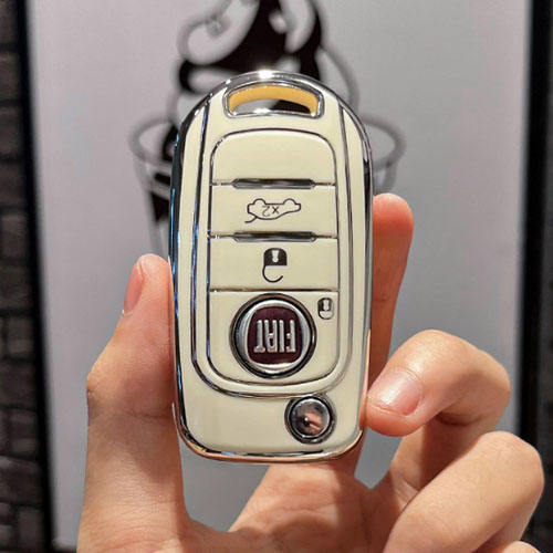For Fiat 3 button TPU protective key case, please choose the color