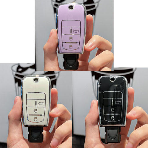 For Fiat 3 button TPU protective key case, please choose the color