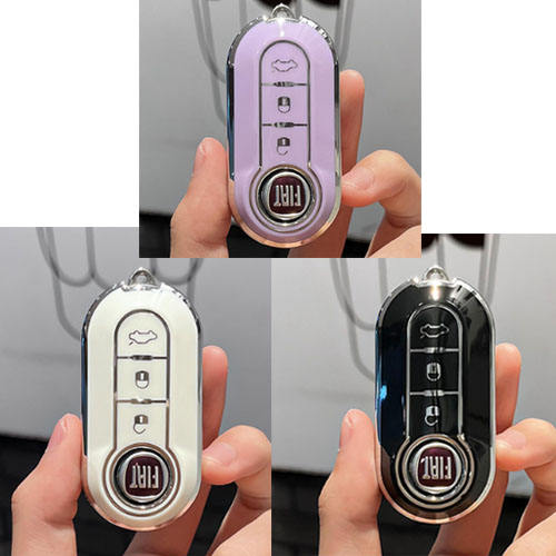 For Fiat 3 button TPU protective key case, please choose the color