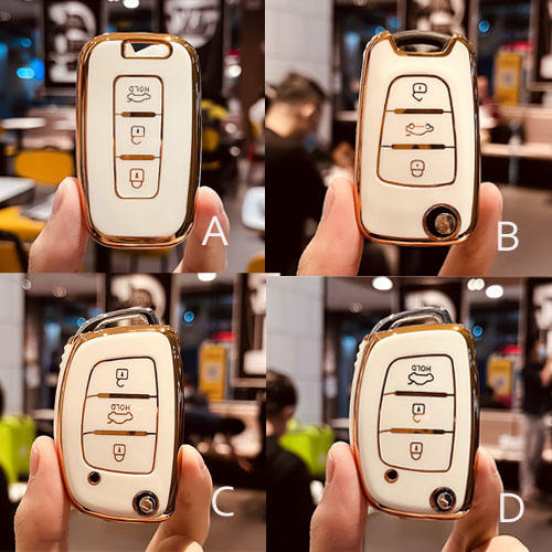 For Hyundai 3 button TPU protective key case, please choose the model (A/B/C/D)