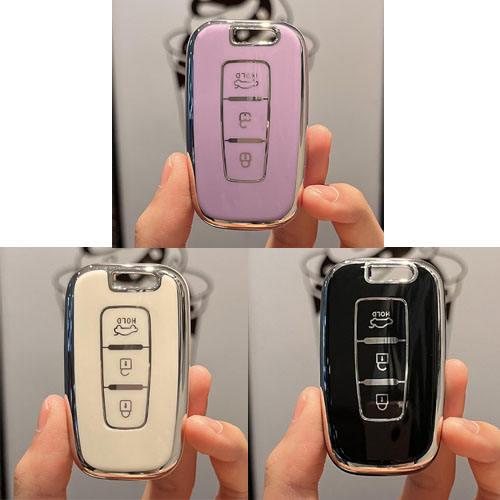 For Hyundai 3 button TPU protective key case, please choose the color