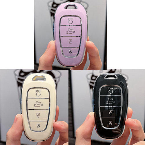 For Hyundai 4 button TPU protective key case, please choose the color