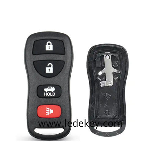 Nissan 4 button remote key shell