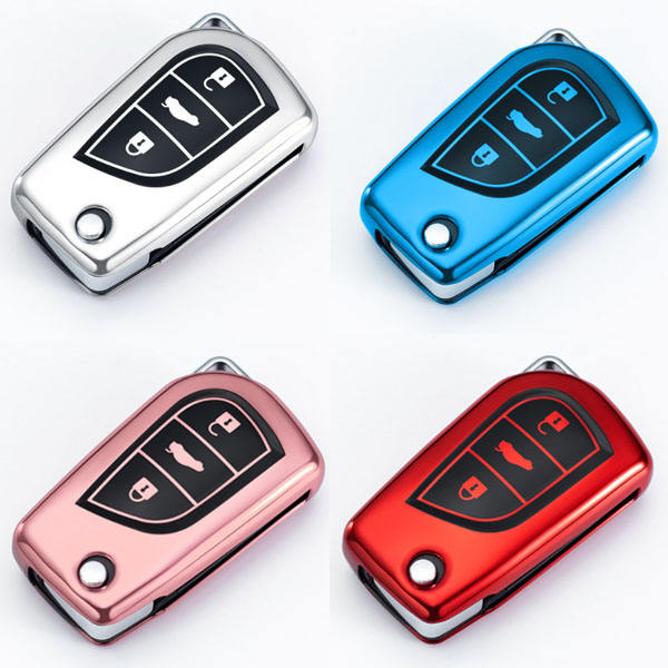 For Toyota 3 button TPU protective key case,please choose the color