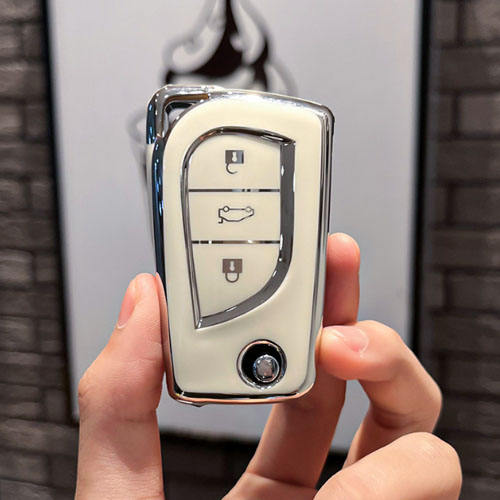 For Toyota 3 button TPU protective key case,please choose the color
