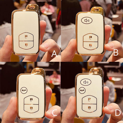 For Toyota 2/3/4 button TPU protective key case, please choose the model (A/B/C/D)