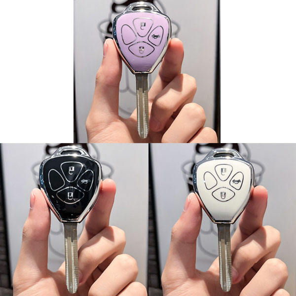 For Toyota 3 button TPU protective key case,please choose the color