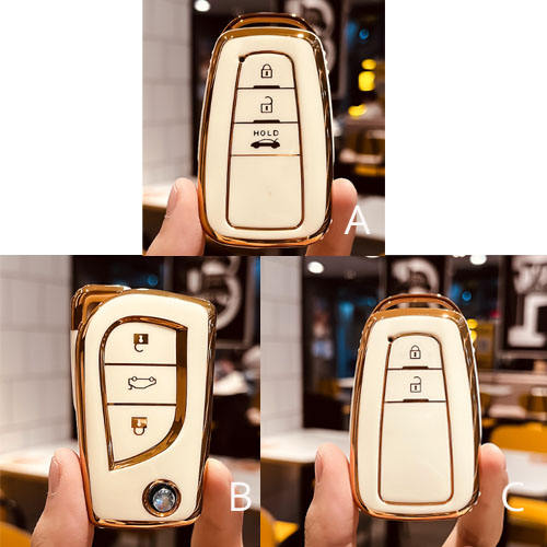 For Toyota 3 button TPU protective key case, please choose the model (A/B/C)