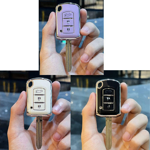 For Mitsubishi 3 button TPU protective key case, please choose the color