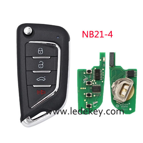 KEYDIY 4 Button Multi-functional Remote Control NB21-4 NB Series Universal for KD900 URG200 KD-X2 All Functions In One