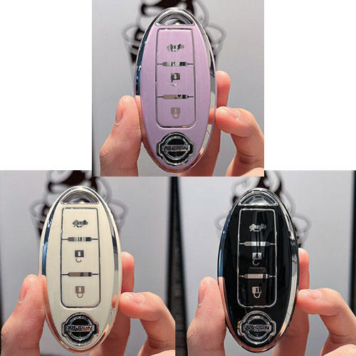 For Nissan 3 button TPU protective key case, please choose the color