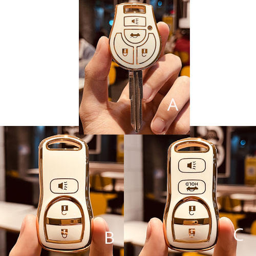 For Nissan 3/4 button TPU protective key case,please choose the model(A/B/C)