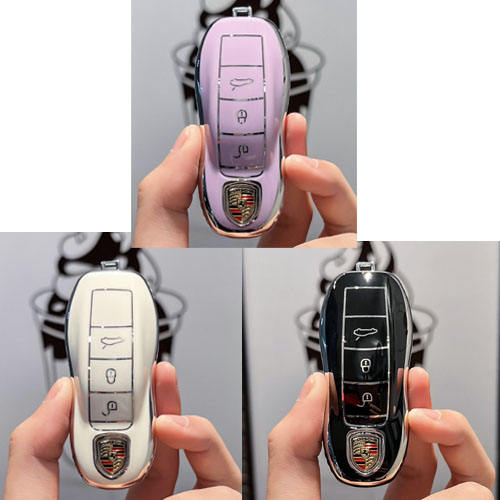 For Porsche 3 button TPU protective key case, please choose the color