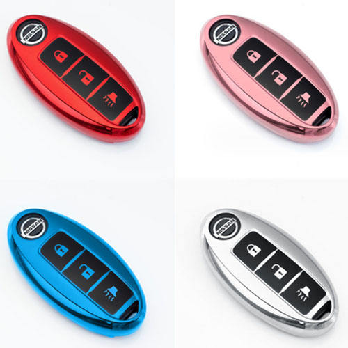 For Nissan 3 button TPU protective key case, please choose the color
