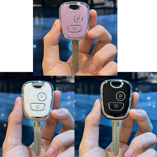 For Peugeot 2 button TPU protective key case, please choose the color