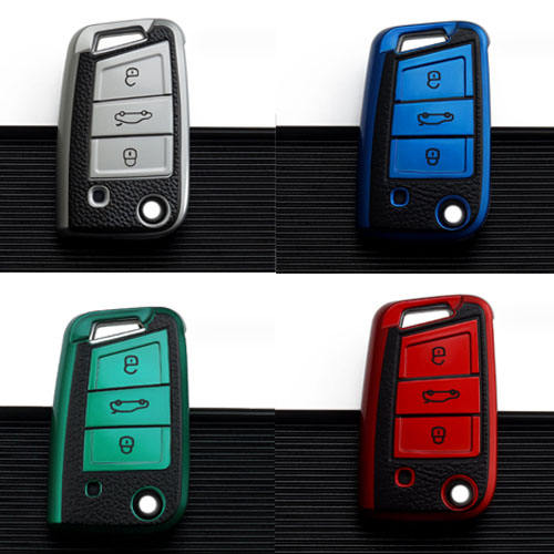 For VW 3 button TPU protective key case, please choose the color