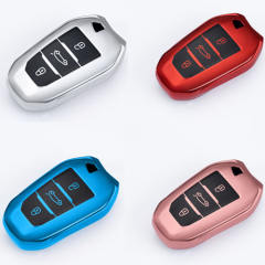 For Peugeot 3 button TPU protective key case, please choose the color