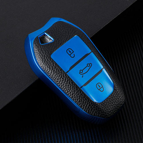 For Peugeot 3 button TPU protective key case, please choose the color