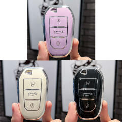 For Peugeot 3 button TPU protective key case, please choose the color