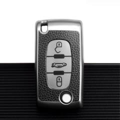 For Peugeot 3 button TPU protective key case, please choose the color