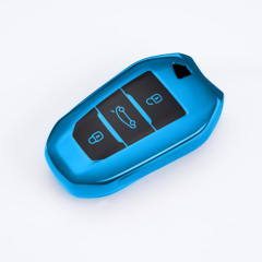 For Peugeot 3 button TPU protective key case, please choose the color