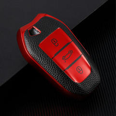 For Peugeot 3 button TPU protective key case, please choose the color