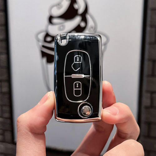 For Peugeot 2 button TPU protective key case, please choose the color