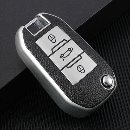 For Peugeot 3 button TPU protective key case, please choose the color