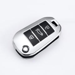 For Peugeot 3 button TPU protective key case, please choose the color