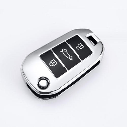 For Peugeot 3 button TPU protective key case, please choose the color