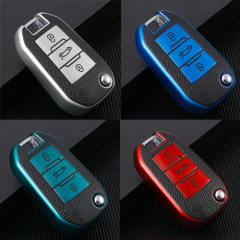 For Peugeot 3 button TPU protective key case, please choose the color