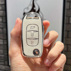 For Re-nault 3 button TPU protective key case, please choose the color