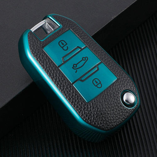For Peugeot 3 button TPU protective key case, please choose the color