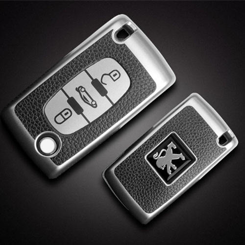 For Peugeot 3 button TPU protective key case, please choose the color