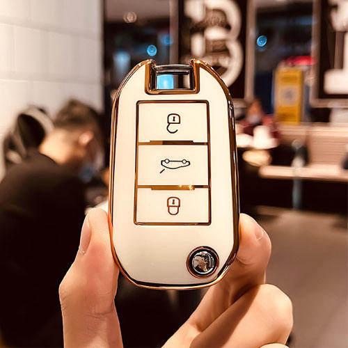 For Peugeot 2/3 button TPU protective key case,please choose the model(A/B/C)