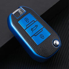 For Peugeot 3 button TPU protective key case, please choose the color