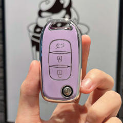 For Re-nault 3 button TPU protective key case, please choose the color