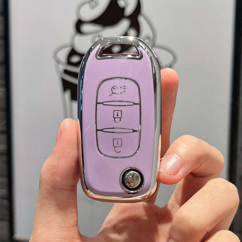 For Re-nault 3 button TPU protective key case, please choose the color