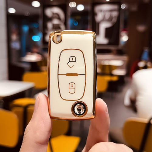 For Peugeot 2/3 button TPU protective key case,please choose the model(A/B/C)