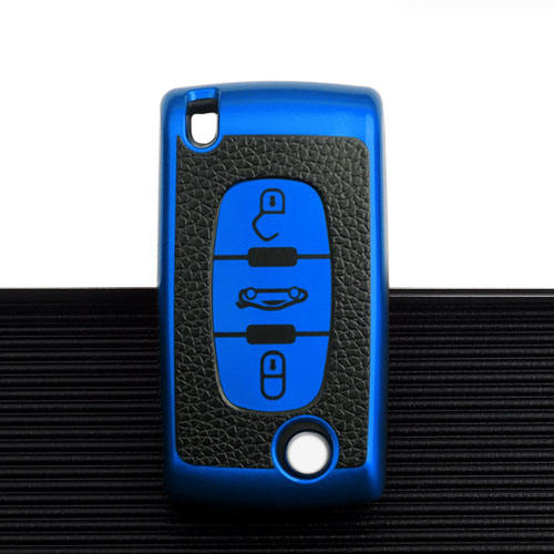 For Peugeot 3 button TPU protective key case, please choose the color