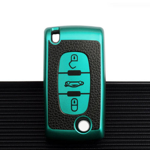 For Peugeot 3 button TPU protective key case, please choose the color