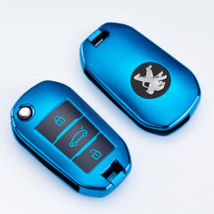 For Peugeot 3 button TPU protective key case, please choose the color