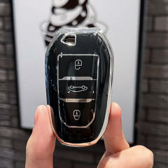For Peugeot 3 button TPU protective key case, please choose the color