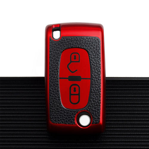 For Peugeot 2 button TPU protective key case, please choose the color