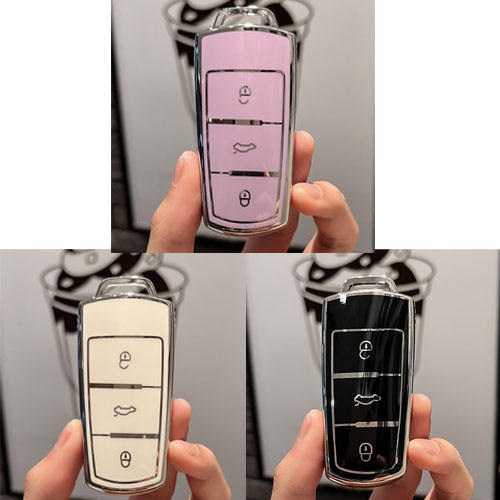 For VW 3 button TPU protective key case, please choose the color