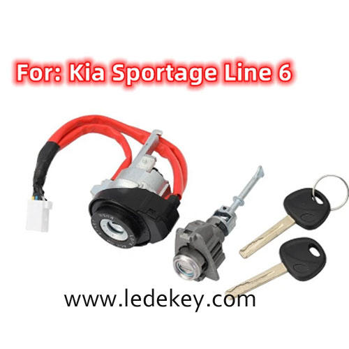 Full Set Door Lock Cylinder For Kia Sportage R Line 6