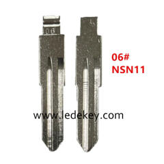 06# NSN11 Flip Car Key Blade for Nissan Bluebird Cedric Cefiro Subaru Honda KD VVDI JMD Fob Replacement blade