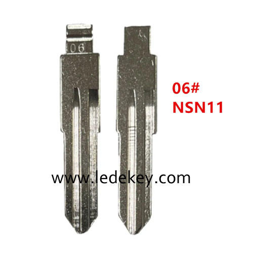 06# NSN11 Flip Car Key Blade for Nissan Bluebird Cedric Cefiro Subaru Honda KD VVDI JMD Fob Replacement blade