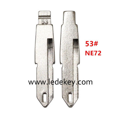 53# NE72 Key Blade For Peugeot 206 207 Citroen Renault for keydiy KD xhorse VVDI JMD