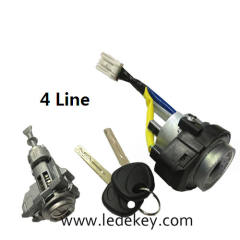 Full Set Door Lock Cylinder For Kia K5 KX5 Line 4